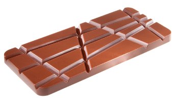 תבנית פוליקרבונט טבלת שוקולד פסים 2 יח 45 גרם CW1769