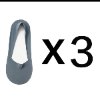 תכלת - גרבי חצי לנשים - מארז 3 יח׳