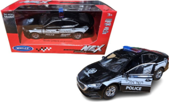 וילי - רכב סקודה אוקטביה משטרה ישראל 1:34 - WELLY SKODA OCTAVIA