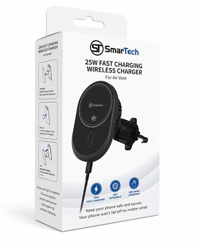 מעמד טעינה אלחוטית למזגן SmarTech MC200 - 25W