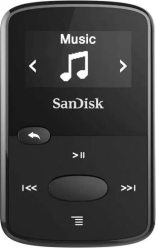 נגן MP3 עם חריץ להרחבת זיכרון SanDisk Clip Jam 8GB - צבע שחור