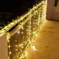 שרשרת LED - עלים מלאכותיים
