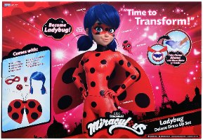 ליידי באג סט תחפושת דהלוקס המופלאה Miraculous Ladybug