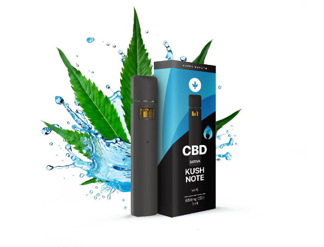 וייפ אידוי CBD חד״פ -  בטעם קוש נוט 650mg
