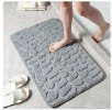 אפור - שטיח אמבטיה סופג 3D Non Slip