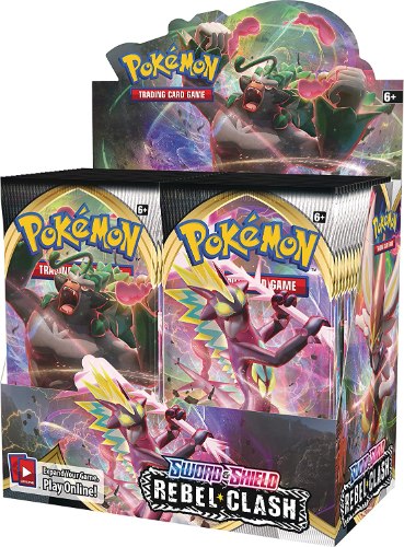 קלפי פוקימון בוסטר בוקס 81681 Pokémon Sword & Shield Rebel Clash Booster Box