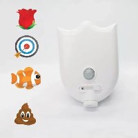 מקרן LED בול פגיעה לאסלה המקרין אימוג'ים צבעוניים – SpotOn