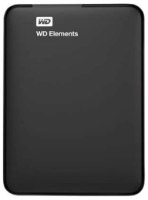 כונן קשיח חיצוני Western Digital Elements Portable 2TB – שחור בודד של WD Elements מוצג על רקע לבן USB