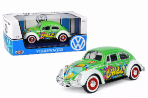 מוטורמקס פולקסווגן חיפושית 1966 Beetle Graffiti Motormax Volkswagen  בקנה מידה 1:24