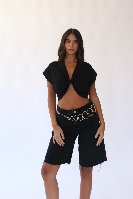 חולצת אדורה- שחורה