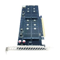 SSD M.2 NVMe x4 to PCIe x16 Gen5 Adapter Card