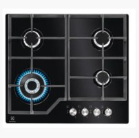 כיריים גז Electrolux KGG64362K אלקטרולוקס זכוכית שחור