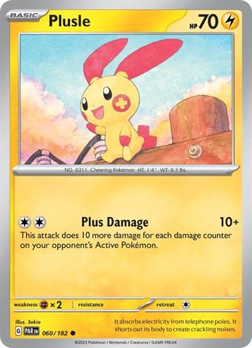 קלף בודד single פוקימון - plusle - Paradox Rift - 060/182