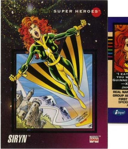 קלף בודד מארוול marvel - siryn - Universe Series 3 - 60