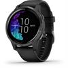 שחור מסגרת שחורה - שעון דופק Garmin Venu