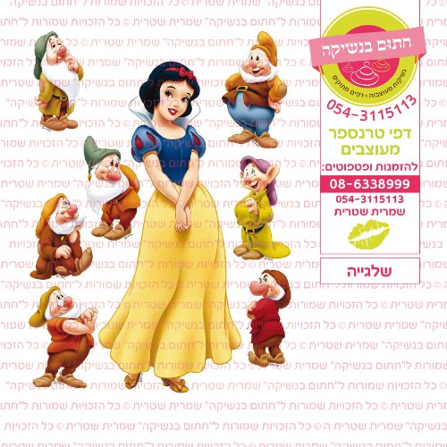 שלגייה- דף סוכר או טרנספר לבחירה