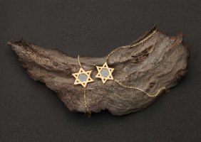 שרשרת תנך לגבר מכסף אמיתי מגן דוד וחריטה