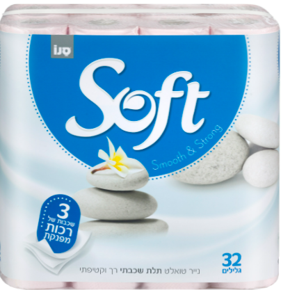 סנו סופט נייר טואלט 32 י"ח