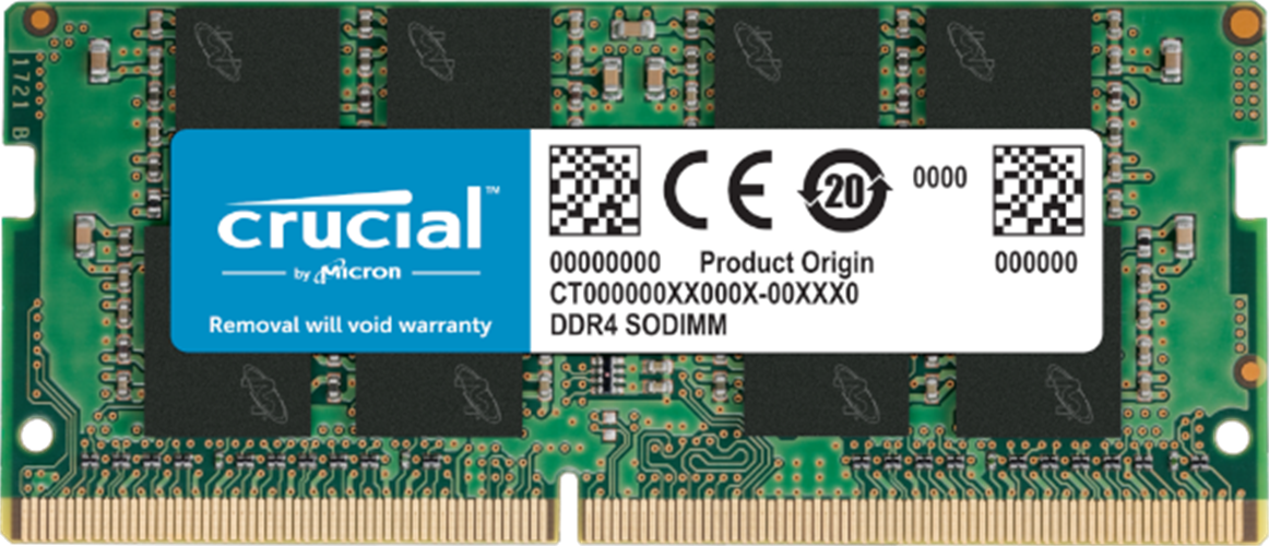 זכרון לנייד Crucial DDR4 16GB 3200Mhz So-Dim C22 1.2V