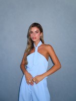 TIE TOP- LIGHT BLUE