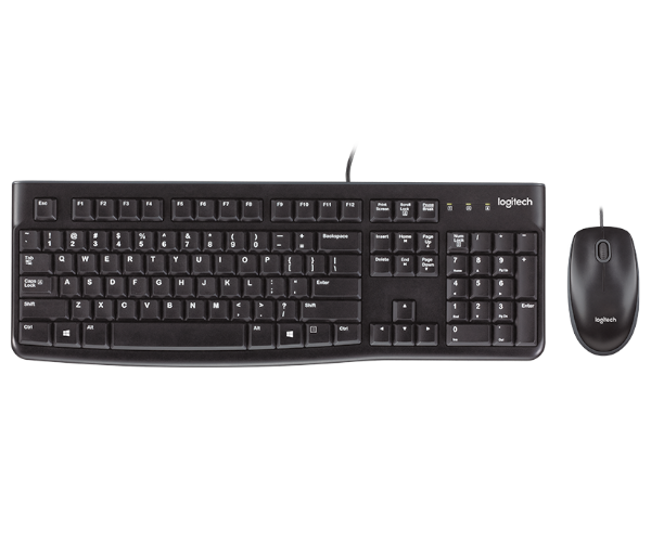 סט מקלדת ועכבר חוטי Logitech MK120
