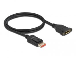כבל מאריך לפאנל Delock DisplayPort 1.4 Extension cable Panel-mount  8K 60 Hz 2 m