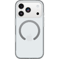 כיסוי לאייפון OtterBox Symmetry Black MagSafe 17  שקוף
