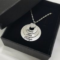 שרשרת מעגלים עם שמות הילדים