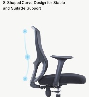 כיסא משרדי Seatplus Vibe מבית קיסר לתנוחה נוחה בעמדת עבודה