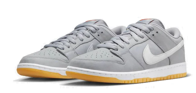 סניקרס Nike SB DUNK LOW אפור לבן