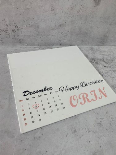 מדבקה שקופה "קלנדר" למשטח לבנטו (ללא משטח וטפט)