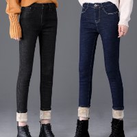 ג'ינס פרווה לייקרה מחמם ומחטב