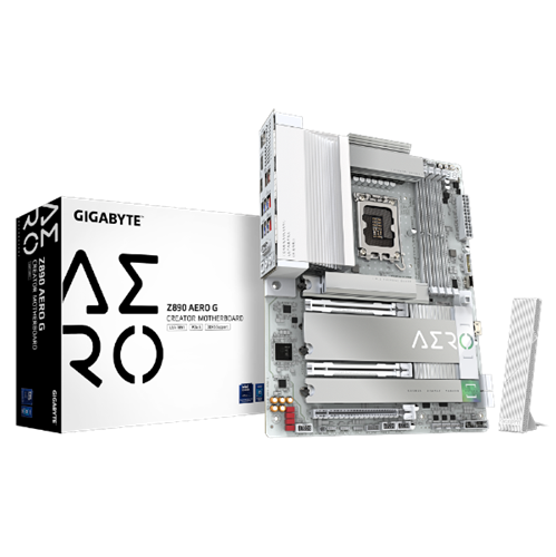 לוח לאינטל דור 15 Gigabyte Z890 AERO G DUAL 2.5 Lan 5Xm.2 TB4
