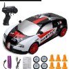 דגם 10 -צבע שחור לבן - מכונית דריפט על שלט Drift נטענת וזריזה