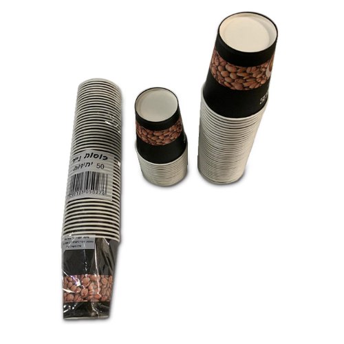 3 חבילות של 50 יח כוסות שתיה חמה 8B