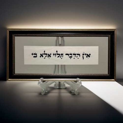 אין הדבר תלוי אלא בי