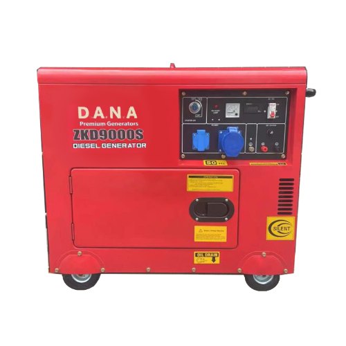 גנרטור דיזל מושתק 6500W חד פאזי ZXD9000S של חברת D.A.N.A Protools