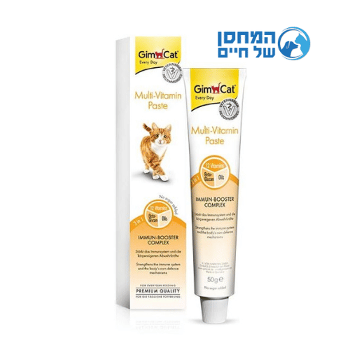 גימקט משחת מולטי ויטמין לחתולים 50 גרם