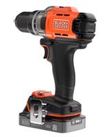 Black+Decker BCD382D1XC-QW – מברגה/מקדחת פטיש נטענת לעבודות קידוח והברגה.