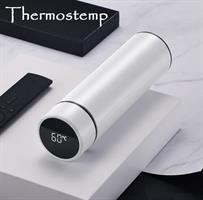 תרמוס חכם עם צג טמפרטורה לקר וחם- Thermostemp