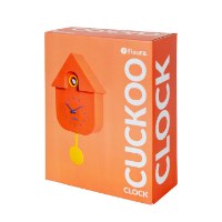 שעון מטוטלת קוקייה עם מנגנון שקט Cuckoo Clock – אדום - מארז לא מושלם
