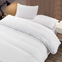 מצעים למיטה זוגית 160/200 דגם הוטל בשילוב תחרה -  HOTEL