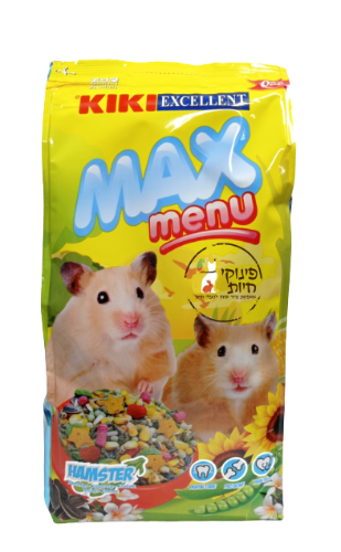 קיקי מזון לאוגר 1 קילו Kiki Max Hamsters