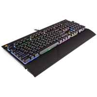 מקלדת גיימינג מכאנית Corsair STRAFE RGB Cherry MX Silent עבר