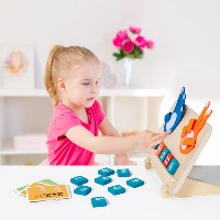 ערכת עץ צבעונית ללימוד מספרים