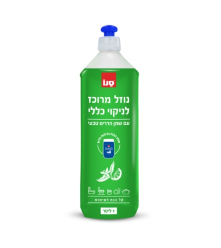 סנו נוזל לניקוי כללי שמן הדרים 1 ליטר