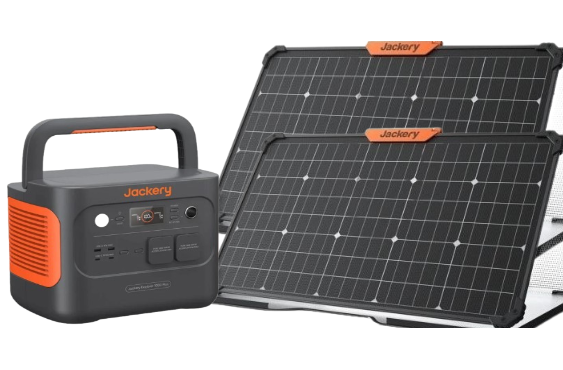 תחנת כוח ניידת ג'קרי Jackery Explorer 1000 Plus עם 2 פאנלים סולאריים SolarSaga 80W