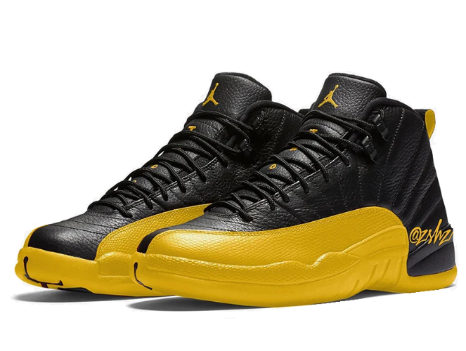 נעלי נייק אייר ג'ורדן Nike Air Jordan 12 Retro ‏שחור זהב