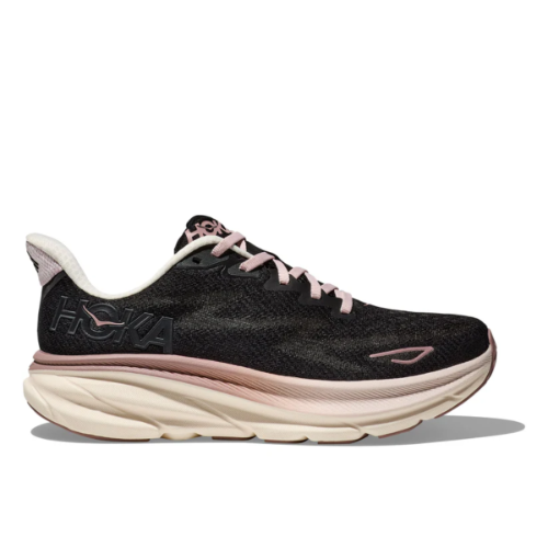 Hoka Clifton 9 נעלי ספורט נשים הוקה קליפטון 9 בצבע שחור/קוורץ | HOKA נשים