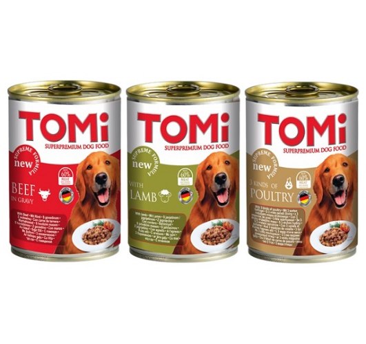 שימורי טומי TOMI לכלבים 3 יחידות